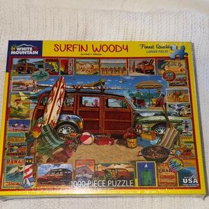 White Mountain Surfin Woody Puzzle 1000 Piece NEW